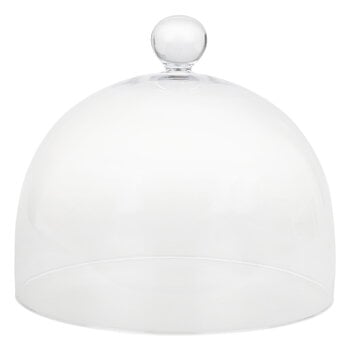 Serveware, Kuningatar glass dome for serving platter, clear, Transparent