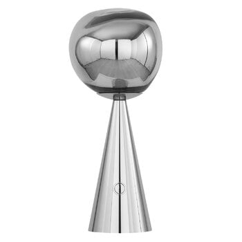 Tom Dixon Lampada da tavolo LED portatile Melt, argento