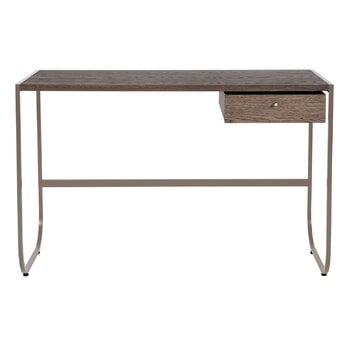 Office desks & dividers, Tati desk, nougat - dark smoked oak, Brown