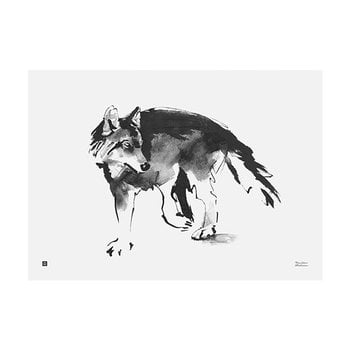 Teemu Järvi Illustrations Affiche Wolf, 70 x 50 cm