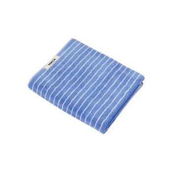 Tekla Hand towel, clear blue stripes