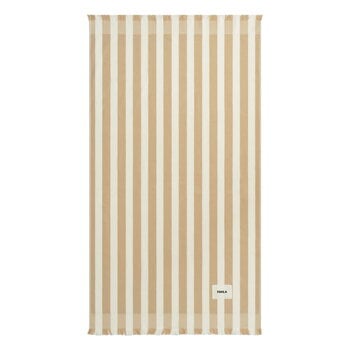 Tekla Rantapyyhe, 100 x 180 cm, almond stripes, tuotekuva