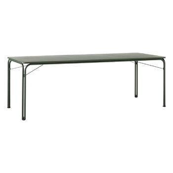 Patio tables, Thorvald SC99 dining table, 220 x 90 cm, bronze green, Green