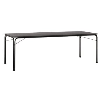 Patio tables, Thorvald SC99 dining table, 220 x 90 cm, warm black, Black