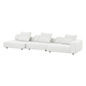 Interface Toast Sofa, 405 cm, rechts, Arc 80, Weiß