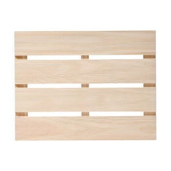 Altri tappeti, Tappetino da bagno Hinoki, legno naturale, Naturale
