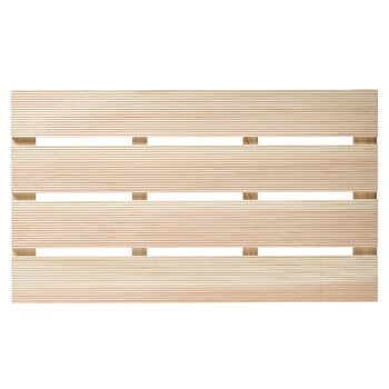 Altri tappeti, Tappetino da bagno Hinoki, lungo, legno naturale, Naturale