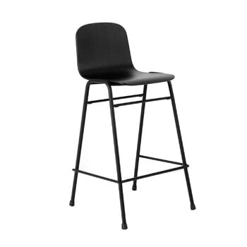 Hem Touchwood counter chair, 65 cm, black- black steel, product image