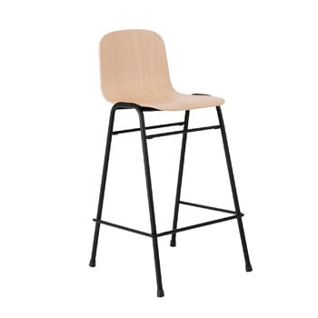 Hem Chaise de comptoir Touchwood, 65 cm, hêtre naturel - acier noir