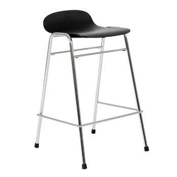 Hem Touchwood counter stool, 65 cm, black - chrome