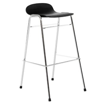 Hem Touchwood bar stool, 75 cm, black - chrome