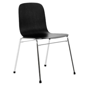 Hem Touchwood chair, black - chrome, product image