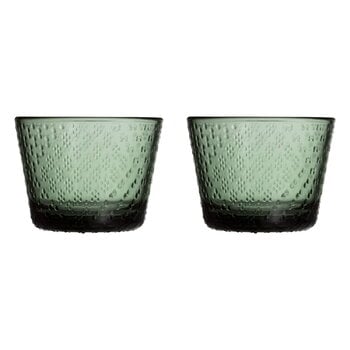 Iittala Tundra glas, 16 cl, 2-pack, pine green