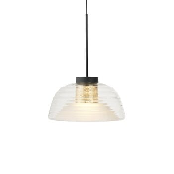 Pendant lamps, Two-Layer pendant, 37,5 cm, black, Black