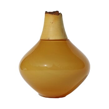 Art glass, Matisse II stacking vessel, 16 x 12 cm, caramel, Beige