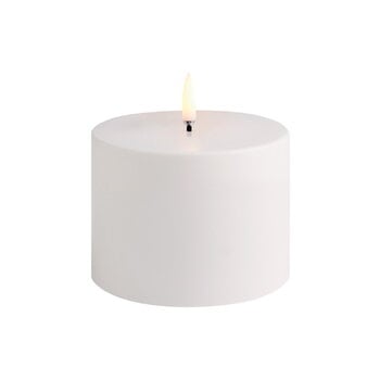 Uyuni Lighting Bougie pilier LED d’extérieur, 10,1 x 7,8 cm, blanc