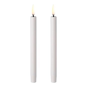 Uyuni Lighting LED mini taper candle  2 pcs, 1,3 x 12 cm, nordic white