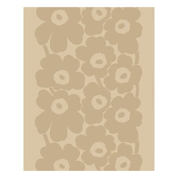 Marimekko Unikko linen fabric, beige