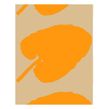 Marimekko Valkea Yö puuvillakangas, olki - sahraminkeltainen, tuotekuva