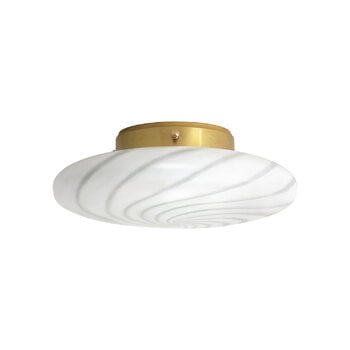 Ceiling lamps, P30 Vetri Murano plafond lamp, white, White