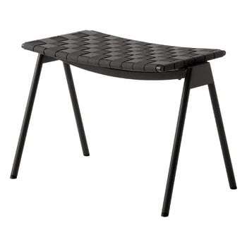 Patio chairs, Ville AV46 outdoor footstool, warm black, Black