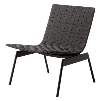 Patio chairs, Ville AV44 outdoor lounge chair, warm black, Black