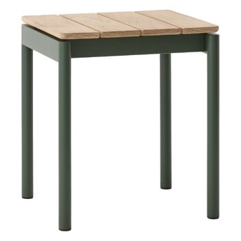 Patio chairs, Ville AV47 stool, teak - bronze green, Natural