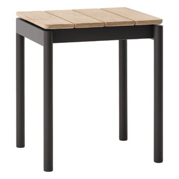 Patio chairs, Ville AV47 stool, teak - warm black, Black