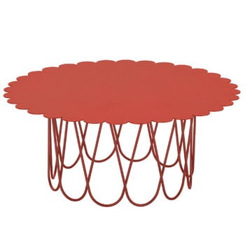 Coffee tables, Flower table, large, red, Red