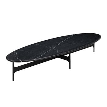 Wendelbo Tavolino ovale Floema, nero - marmo nero