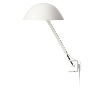 Lampade da scrivania, Lampada con morsetto w103 Sempé c, traffic white, Bianco