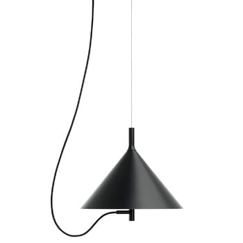 Pendant lamps, w132 Nendo pendant, jet black, Black