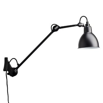 DCWéditions Lampe Gras 222 wall lamp, round shade, black