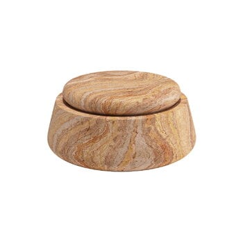 Woud Serene jar, low, rainbow sandstone, product image