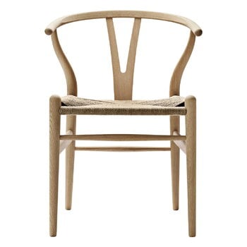 Carl Hansen & Søn CH24 Wishbone-stol, såpad ek - naturlig snöre