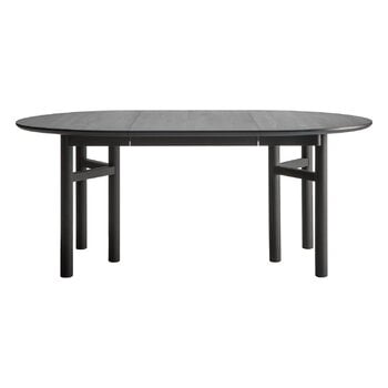 Wooden Table extensible SJL, 120-180 cm, hêtre noir