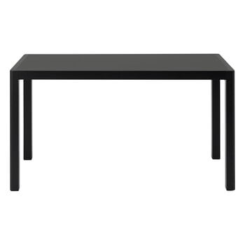 Muuto Workshop table, 130 x 65 cm, black - black linoleum, product image