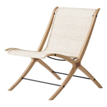 Armchairs & lounge chairs, X HM10 lounge chair, oak with walnut insert - natural, Brown