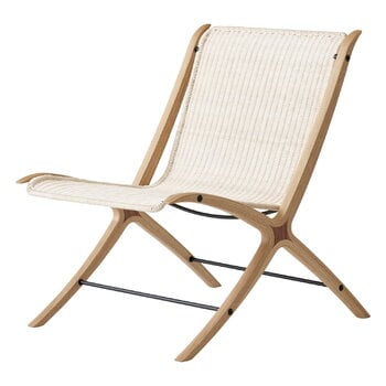 Sessel, X HM10 Loungesessel, Eiche mit Walnusseinsätzen - Natur, Braun