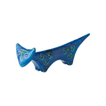 Statuette, Figura di gatto viso triangolare, Rimini blu, Blu