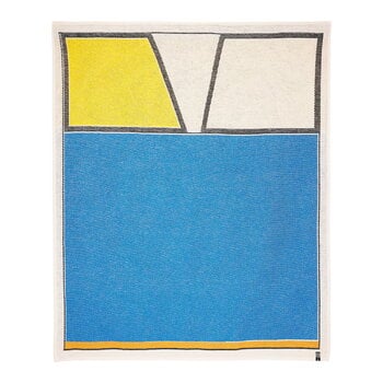 Decken, Decke Too blue, 140 x 160 cm, mehrfarbig, Mehrfarbig