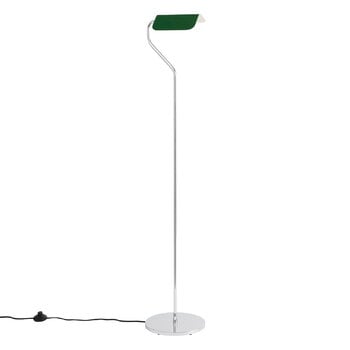 Floor lamps, Apex floor lamp, emerald green, Silver