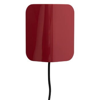 Wall lamps, Apex wall lamp, maroon red, Silver