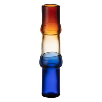 Iittala Bamboo vase,  90 x 450 mm, desert - clear - ultramarine blue, product image