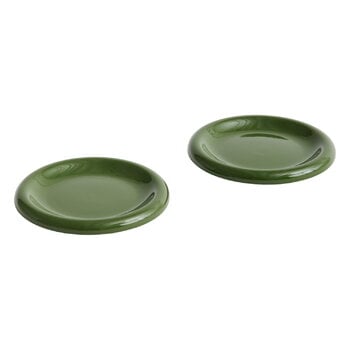HAY Barro plate, set of 2, 18 cm, green