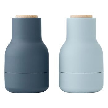 Audo Copenhagen 2 petits moulins à épices Bottle Grinder, bleu/hêtre