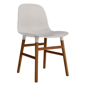 Normann Copenhagen Form chair, warm grey - walnut
