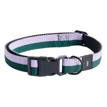 HAY HAY Dogs halsband, platt, M–L, lavendel - grön
