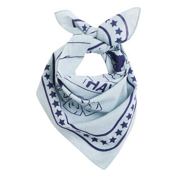 HAY HAY Dogs scarf, 55 x 55 cm, light blue