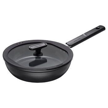 Pots & saucepans, Hard Face sauté pan, 24 cm, with lid, Black